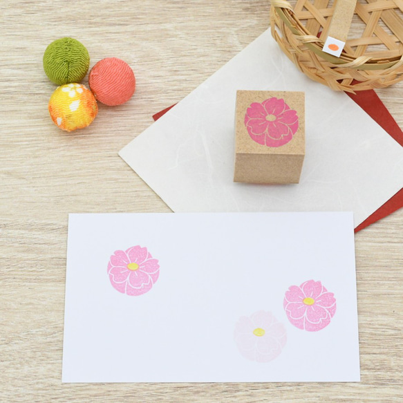 和菓子のはんこ 桜のはんこ 3枚目の画像