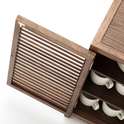 玄關置物櫃收納盲盒實木茶水櫃櫃子鞋櫃鞋盒禮物 第2張的照片