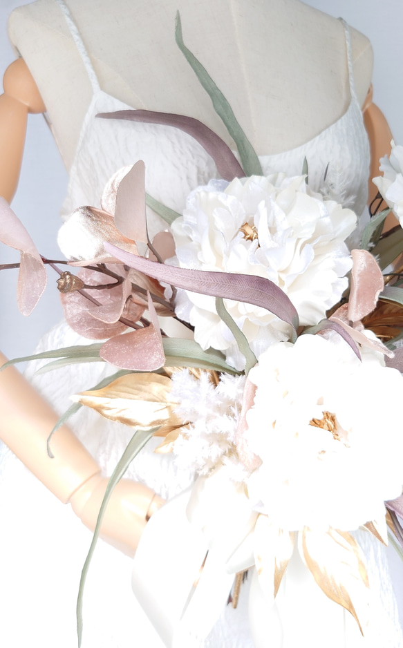 芍薬のブーケ【bouquet】アーティシャルフラワー 3枚目の画像