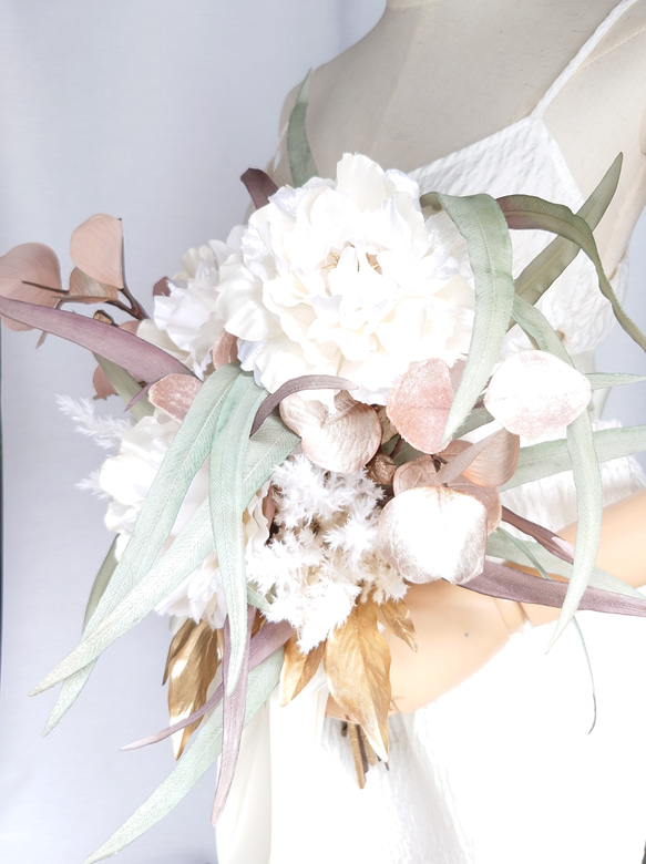 芍薬のブーケ【bouquet】アーティシャルフラワー 4枚目の画像
