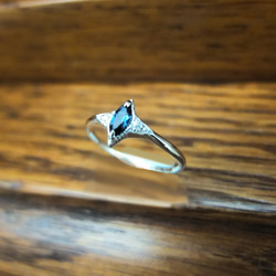 classical ring~blue topaz クラシカルリング　ロンドンブルートパーズ 3枚目の画像