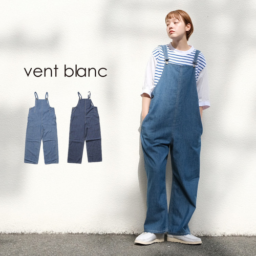 vent blanc デニムサロペット コットンワンウォッシュ8ozデニムサロペット（vent blanc）の
