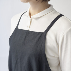 ワンピースエプロン  / onepiece apron　ブラック 12枚目の画像
