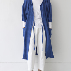 エプロンコート WG  / apron coat WG　ネイビー 10枚目の画像