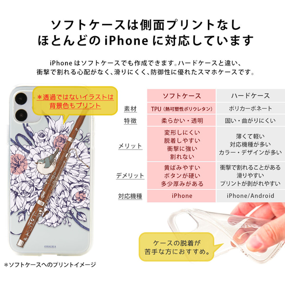 スマホケース iPhone 15 Plus 15Pro Max カバー Android ほぼ全機種 花 鳥＊名入れ 17枚目の画像