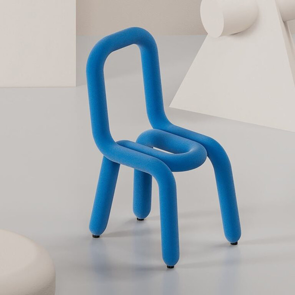 クリエイティブでモダンなデザインの椅子 やわらかく厚みのあるスポンジにカシミヤ生地を使用 三色 ch-643 3枚目の画像