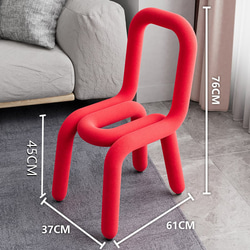 クリエイティブでモダンなデザインの椅子 やわらかく厚みのあるスポンジにカシミヤ生地を使用 三色 ch-643 9枚目の画像