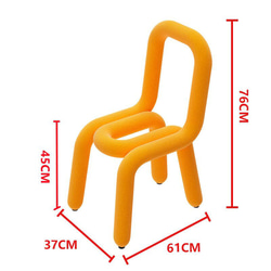 クリエイティブでモダンなデザインの椅子 やわらかく厚みのあるスポンジにカシミヤ生地を使用 三色 ch-643 10枚目の画像