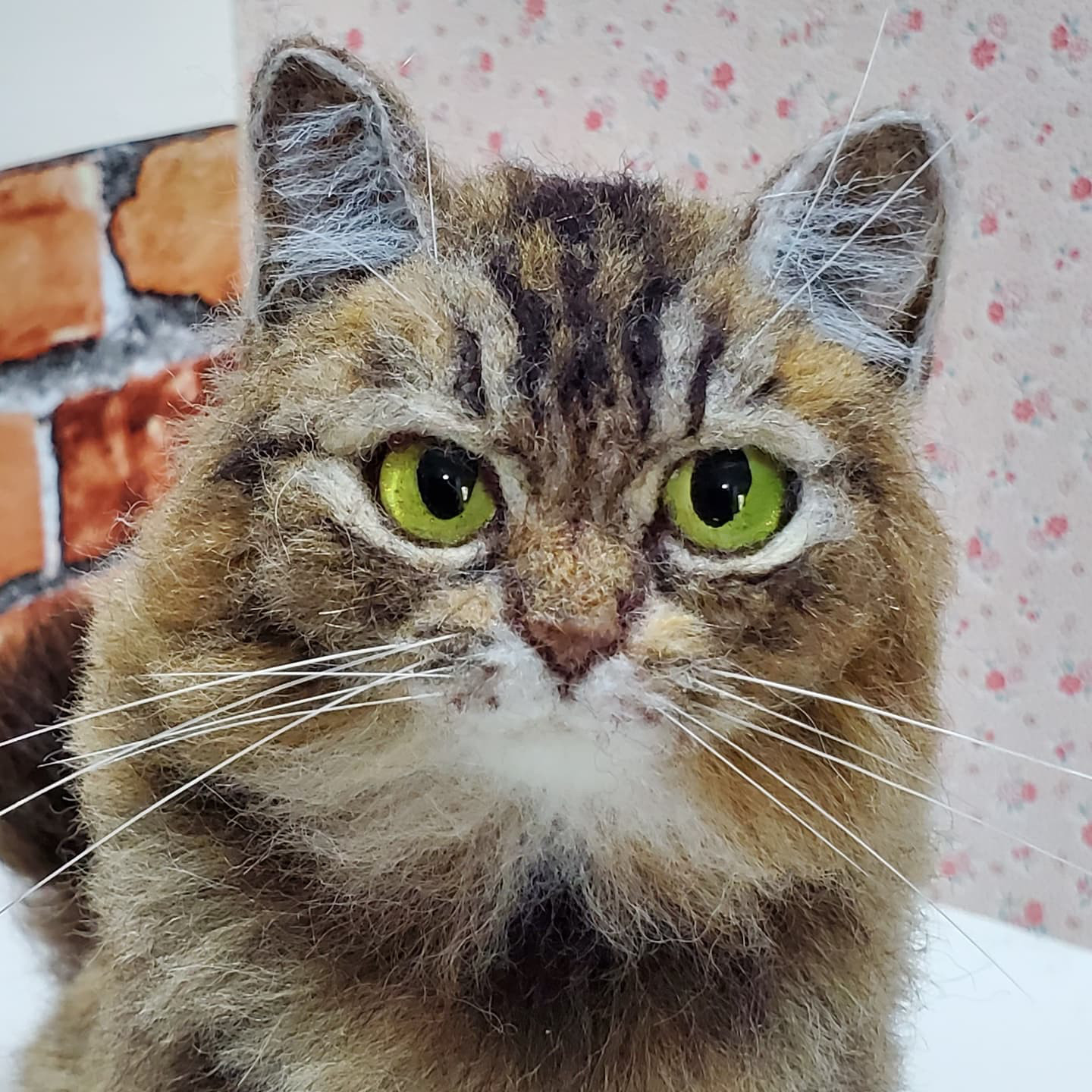 羊毛フェルトオーダーメイド、受注制作、羊毛フェルト犬、猫、ペットロス