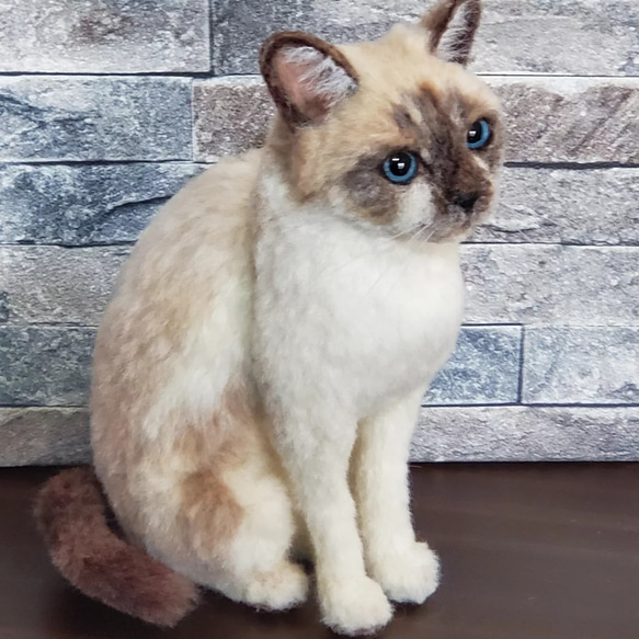 羊毛フェルトオーダーメイド、受注制作、羊毛フェルト犬、ペットロス 