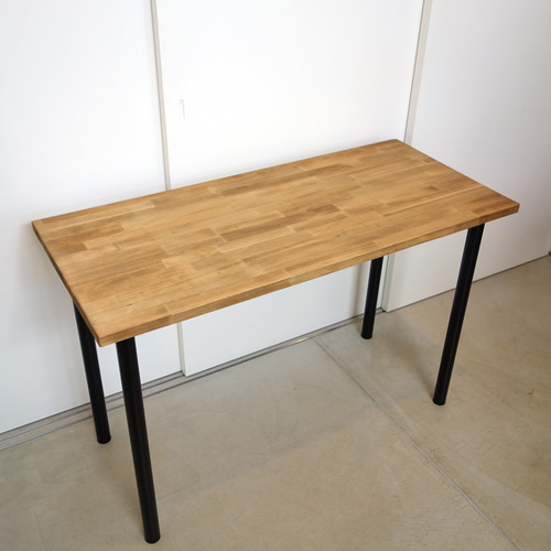 天然木のコンパクトワークデスク【W75xD50cm】色：アンティーク