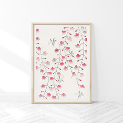 日本画 桜 アートポスター（55_Japan Sakura）｜北欧 インテリア