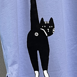 猫柄　レディースビッグシルエットTシャツ綿100％【S～4L】 3枚目の画像