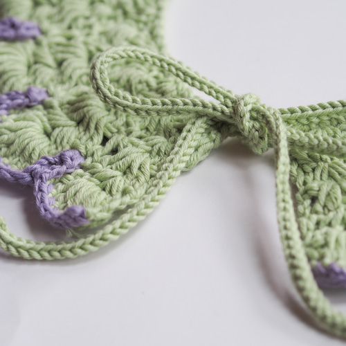 手編みのつけ襟スタイ flowers スタイ・よだれかけ macco 通販