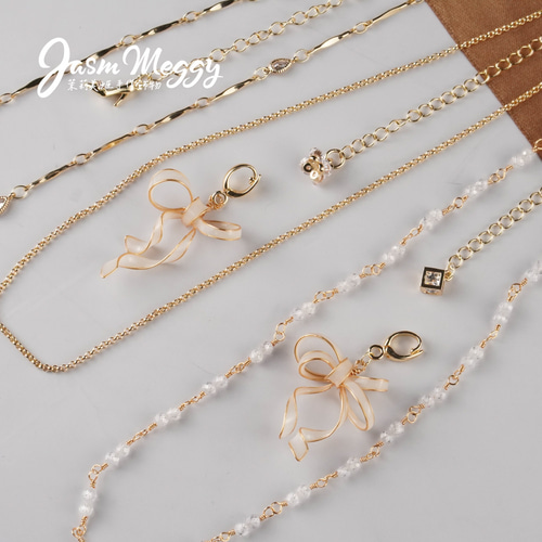 Wish of Love」シングルリボンペンダントネックレス、シンプルな 