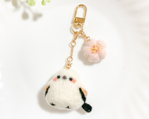 星を集めるペンギンさんとシマエナガさんのウェルカムインテリア　羊毛フェルト 星を集めるペンギンさんとシマエナガさんのウェルカムインテリア