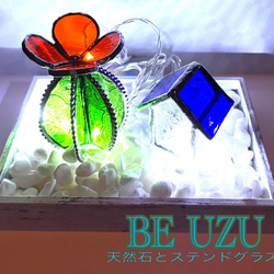 ハロウィン、キャンディボックス、ドラキュラの棺ステンドグラス