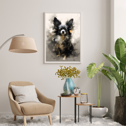 【KENSHIN (犬神) - チワワ犬 No.1】風水画 アートポスター 犬の絵 犬の絵画 犬のイラスト 7枚目の画像