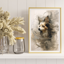 【KENSHIN (犬神) - チワワ犬 No.2】風水画 アートポスター 犬の絵 犬の絵画 犬のイラスト 8枚目の画像