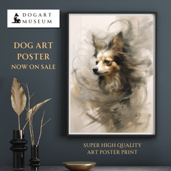 【KENSHIN (犬神) - チワワ犬 No.2】風水画 アートポスター 犬の絵 犬の絵画 犬のイラスト 1枚目の画像