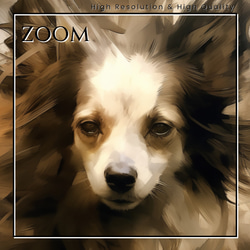【KENSHIN (犬神) - チワワ犬 No.3】風水画 アートポスター 犬の絵 犬の絵画 犬のイラスト 3枚目の画像
