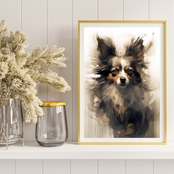 【KENSHIN (犬神) - チワワ犬 No.6】風水画 アートポスター 犬の絵 犬の絵画 犬のイラスト 8枚目の画像