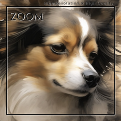【KENSHIN (犬神) - チワワ犬 No.7】風水画 アートポスター 犬の絵 犬の絵画 犬のイラスト 3枚目の画像