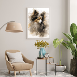 【KENSHIN (犬神) - チワワ犬 No.7】風水画 アートポスター 犬の絵 犬の絵画 犬のイラスト 7枚目の画像