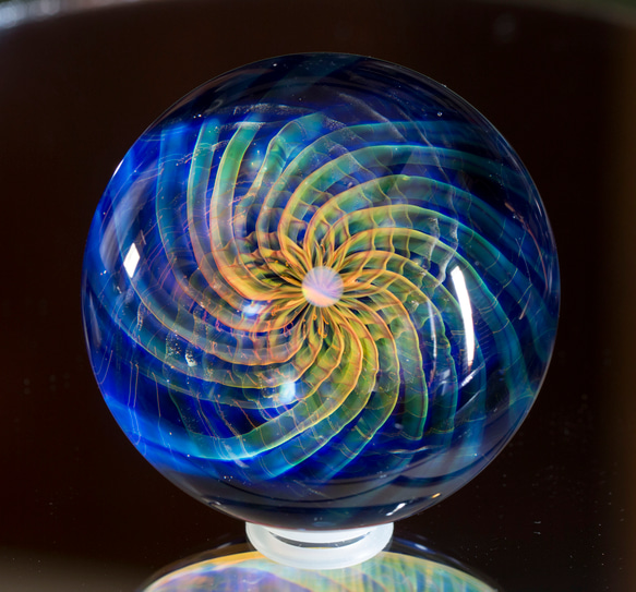 ラティチェロ ボロシリケイトガラス オーバルマーブル rtm5 1枚目の画像