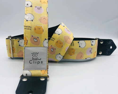 ギターストラップ ゆるキャラアニマル 楽器・アクセサリ Clips