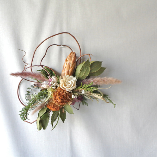 Natural＊ネイティブフラワーリース＊ドライフラワーリース