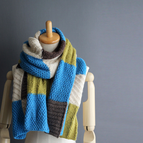 3/1までShiro】新品未使用TWEEDMILLチェックストールブルー 楽天市場