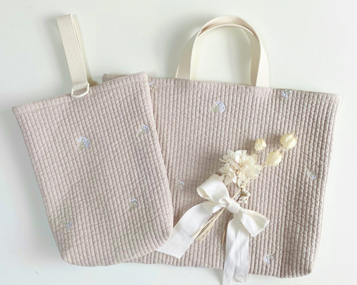 送料無料》 ヌビ 入園入学準備セット レッスンバッグ シューズ入れ