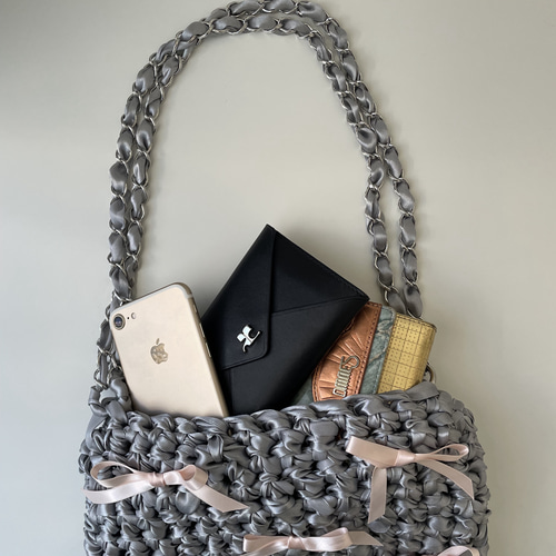 ハンドメイド♡リボンバッグ♡ハンドバッグ ハンドメイド♡リボンバッグ♡ハンドバッグ