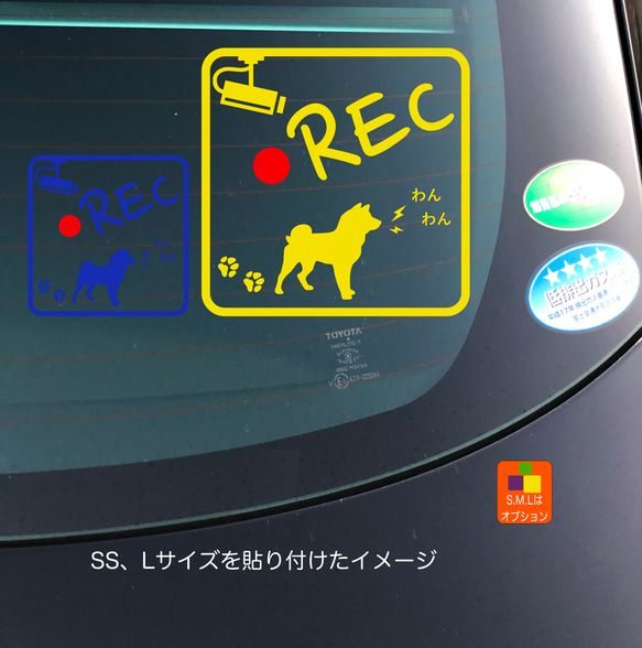 ドライブレコーダー 柴犬  05 ステッカー 5枚目の画像