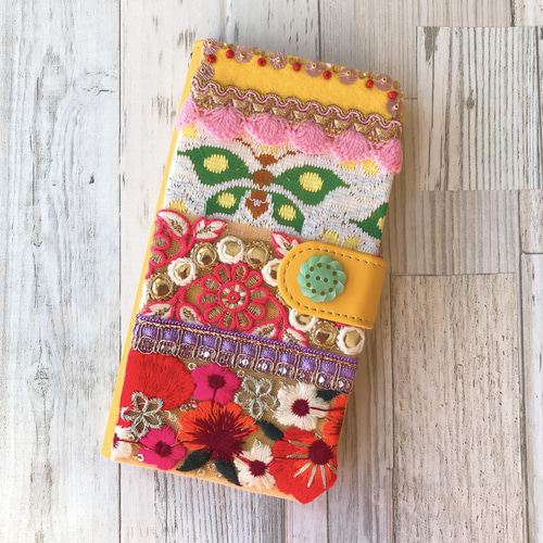 ほぼ全機種】エスニック 手帳型iPhoneケース 手帳型スマホケース