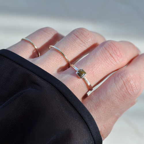 K10】Natural Diamond ring khaki ナチュラルダイヤモンド