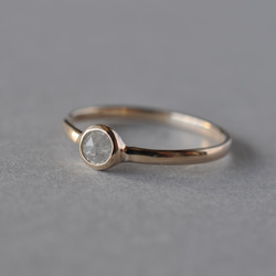 【K10】Natural Diamond ring  ローズカット　ナチュラルダイヤモンド リング 2枚目の画像