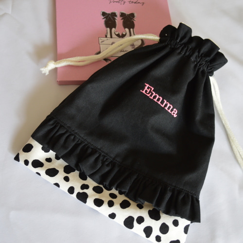 ネオンリバティベッツィ ピンクパープル巾着給食袋