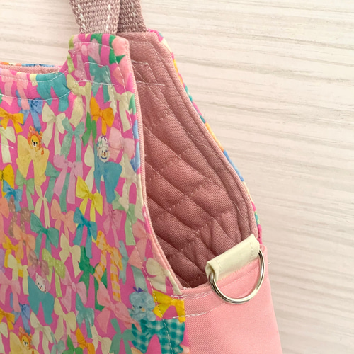 A4サイズ たっぷり収納 ふわコロエッグバッグ ユキエモン リボン