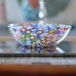 ベネチアンガラス ヴェネチアンガラス ミルフィオリ お皿 プレート 小皿 ムリーニ ムリーネ ムリーナ ガラス お皿 5枚目の画像