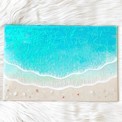 キラキラオーシャンアートパネル』30cm×20cm 海 インテリア 壁掛け