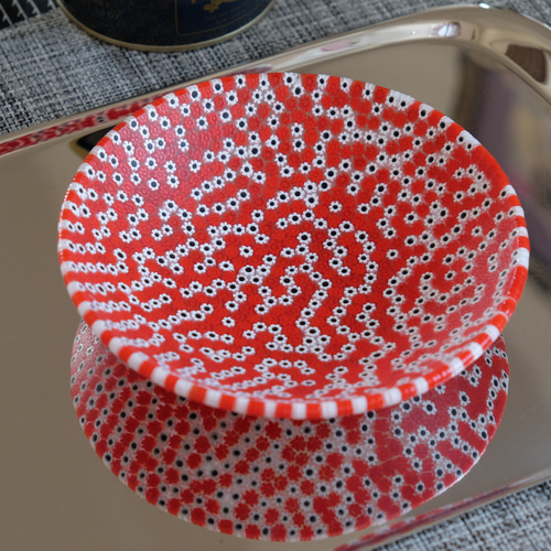 ベネチアンガラス ヴェネチアンガラス ミルフィオリ お皿 プレート