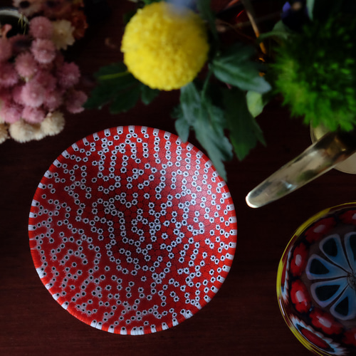 ベネチアンガラス ヴェネチアンガラス ミルフィオリ お皿 プレート