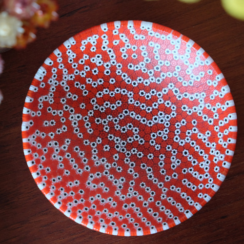 ベネチアンガラス ヴェネチアンガラス ミルフィオリ お皿 プレート