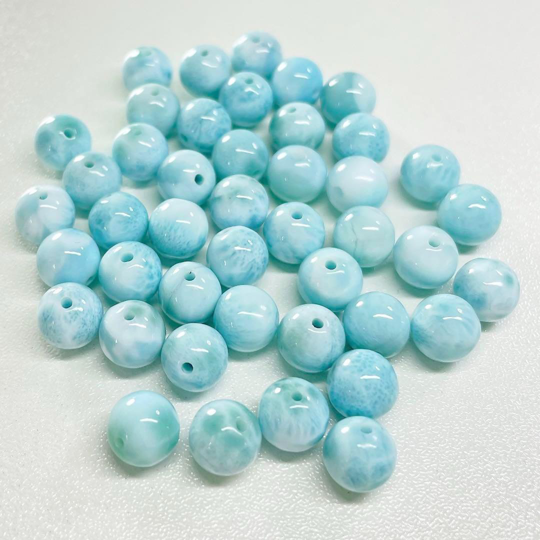 天然石ラリマー☆高品質！しずく型ペンダントトップ☆濃い
