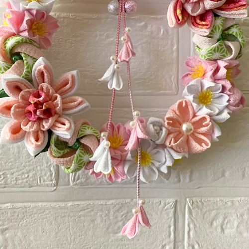 つまみ細工リース ＊春フラワーリース 桜＊ リース muu 通販