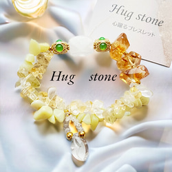 気の廻り◇ぷるぷるユラユラ水晶リップ】天然石ブレスレット ハニー