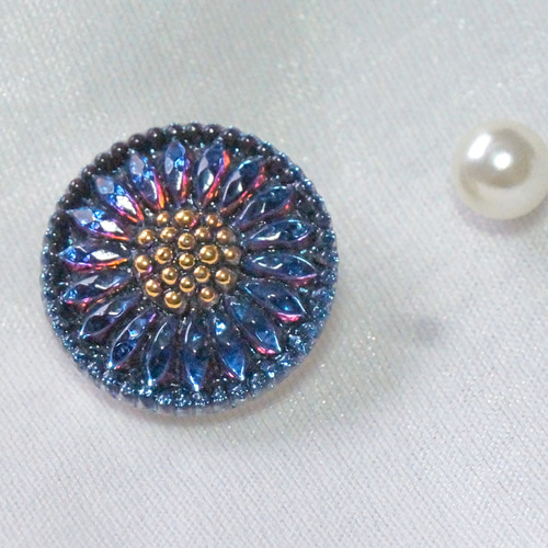 maison*nさま専用 ビンテージ チェコガラスボタン チェコ ガラスボタン（ヴィンテージ）[Czech_button_V01