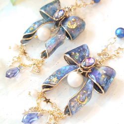 Ange au ruban＊Universe Blue＆purple ネックレス 7枚目の画像